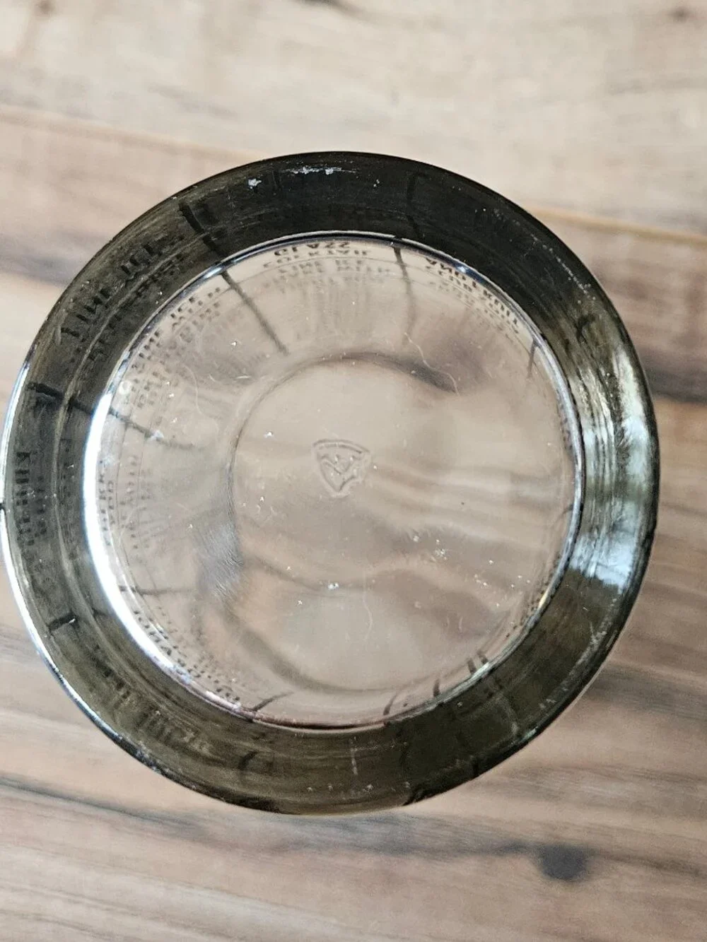 Vintage 1950s Federal Glass Cocktail Recipe Mixing Glass